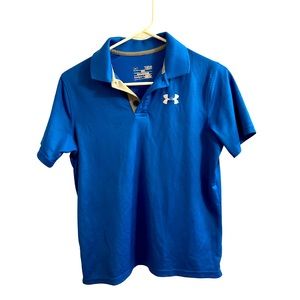 Under Armour Short Sleeved Bright Blue Youth Large - Perfect for Back to School!